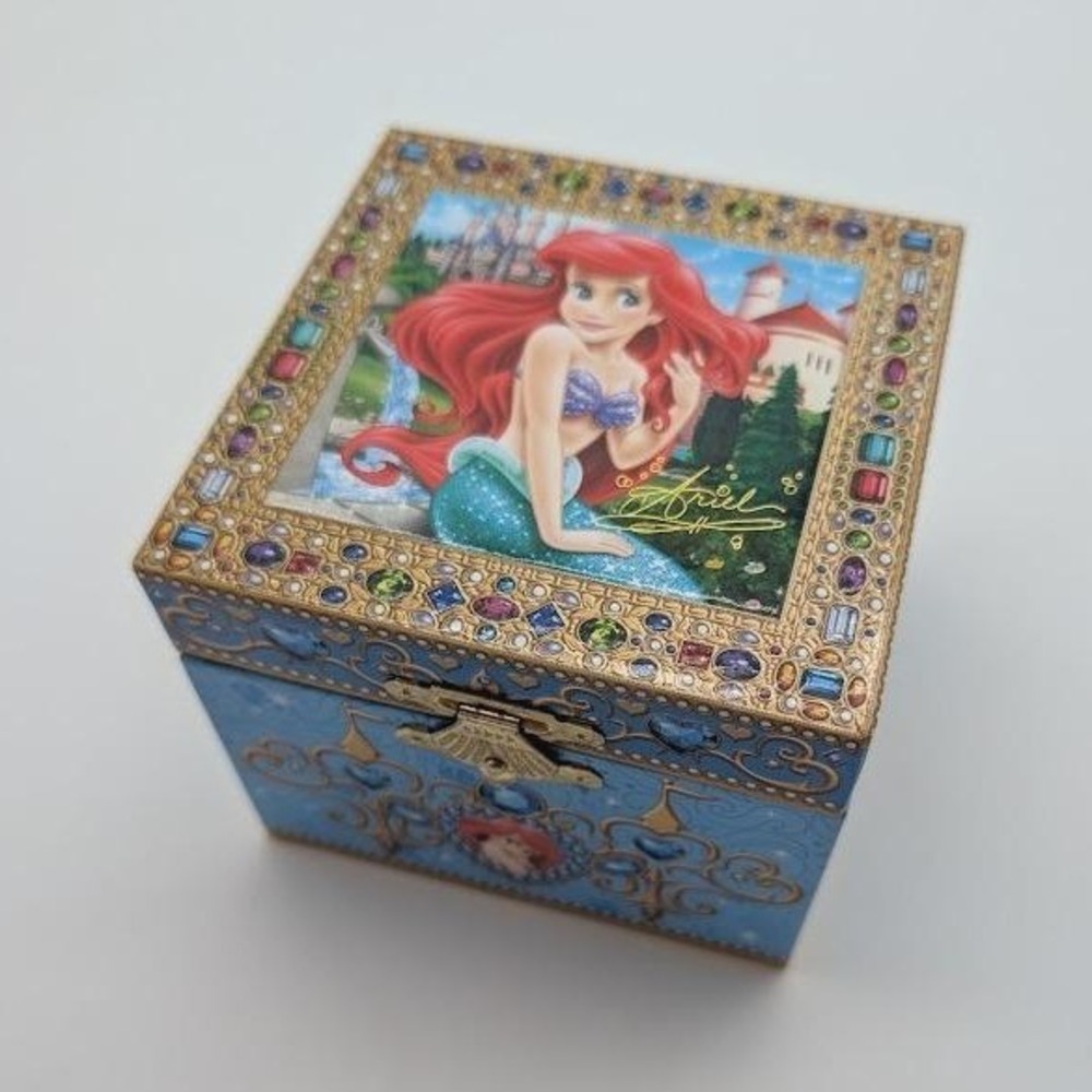 Little Mermaid Disney Parks Music Jewelry Box Under The Sea Ariel Vintage Works